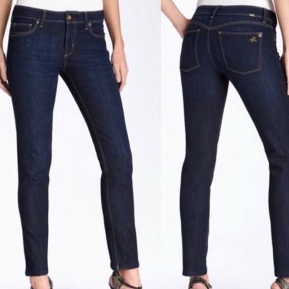 DL1961 Denim - DL1961 Angel Mid Rise Dark Wash Skinny Jeans